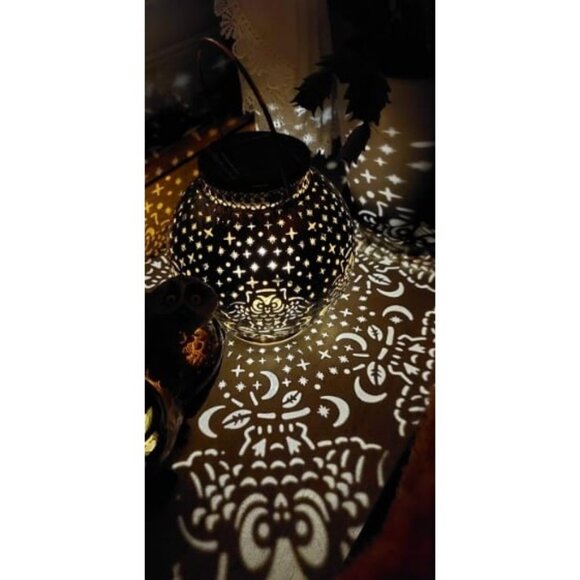 2 pack Solar Lanterns Outdoor Waterproof Garden Decorative Lights Owl Hanging - Picture 3 of 6